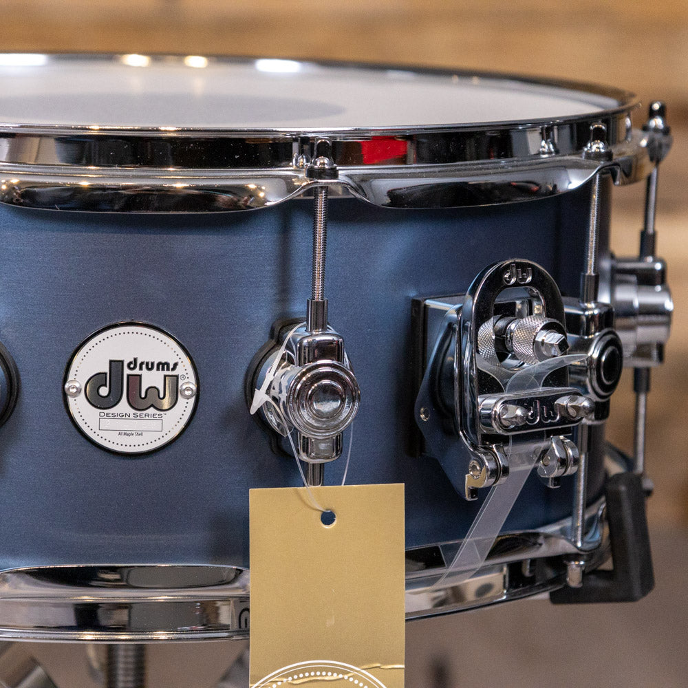 DW-DDLM0614SSBS-  Design Series Snare Drum 6x14 Matte Lacquer - Blue Slate