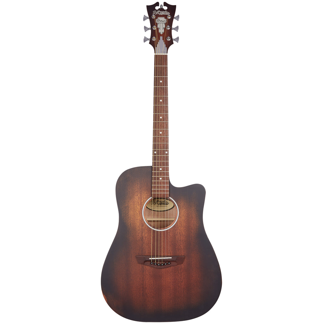 D'Angelico Premier Bowery LS Acoustic Guitar - Aged Mahogany