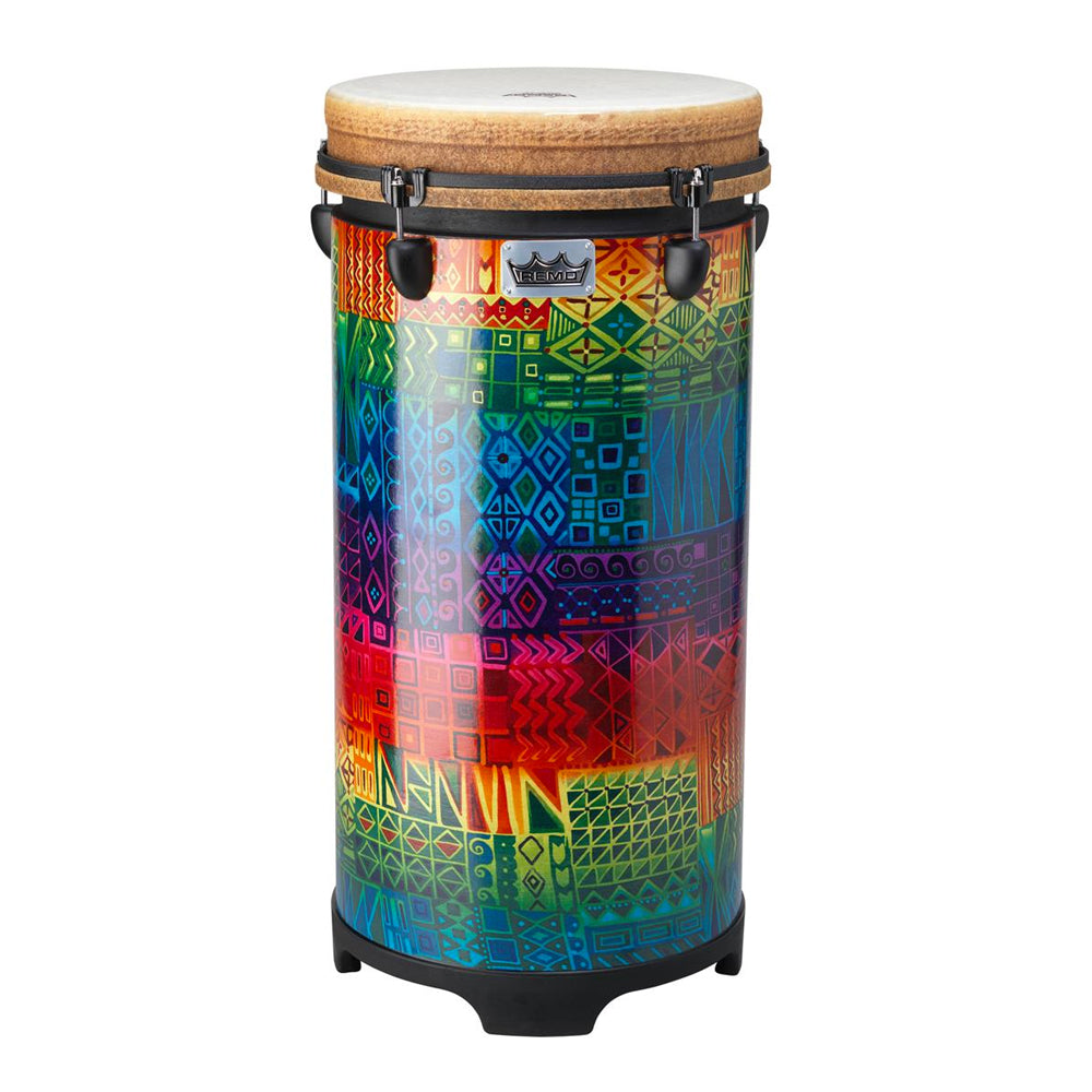 Remo TU-1112-17 - 12" x 27" Tubano, Drumkey Tuned - Fabric Rainbow