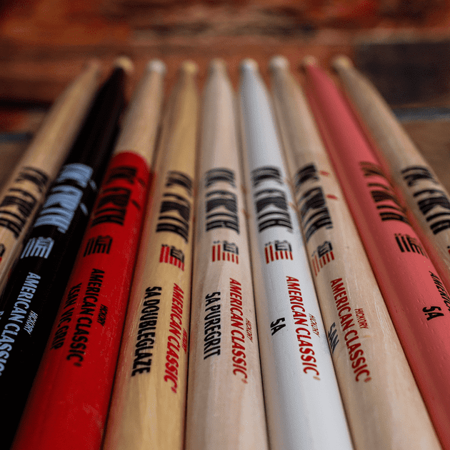 Vic Firth 5ABRL AmericanClassic 5A-Barrel Tip Drumsticks