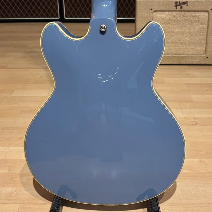 D'Angelico - Excel DC MINI Tour HH Semi Hollowbody  w/ D'Angelico Gig Bag (Slate Blue -2022)  - USED