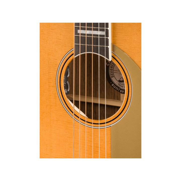 Fender California Series King Vintage Ovangkol Fingerboard Gold Pickguard  - Aged Natural