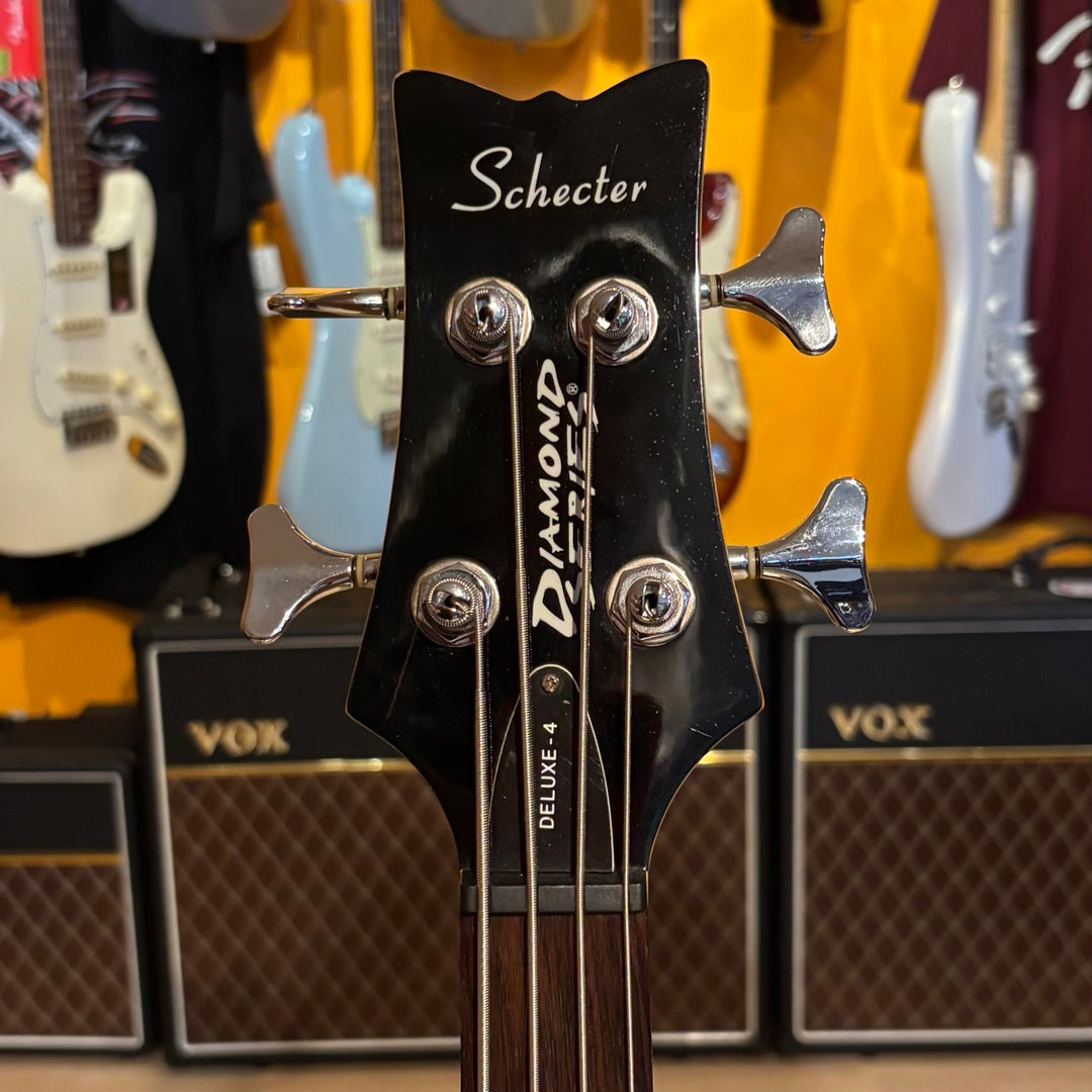 Schecter - Diamond Series Deluxe 4 Active 4 string Bass w/ HD Case (2006-Black ) - USED