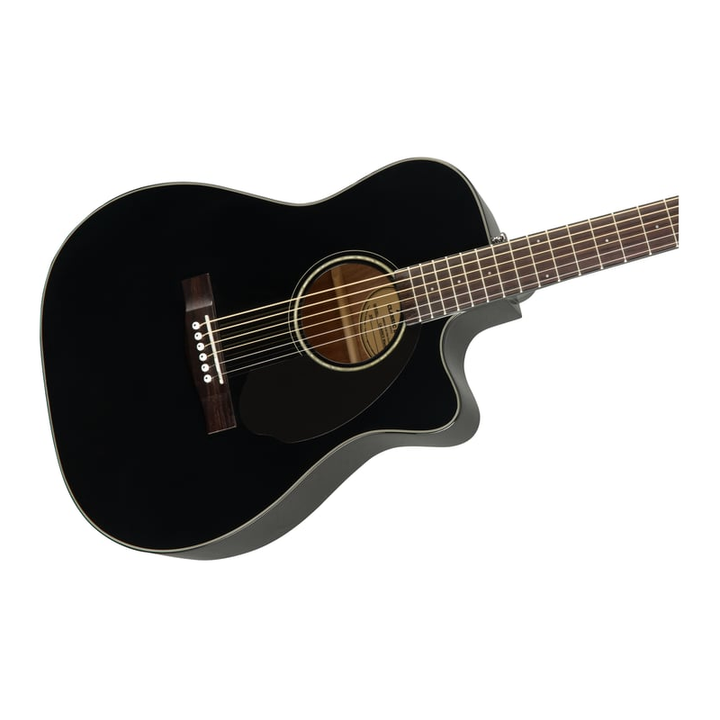 Fender CC-60SCE 6-String Concert Acoustic Guitar (Black)