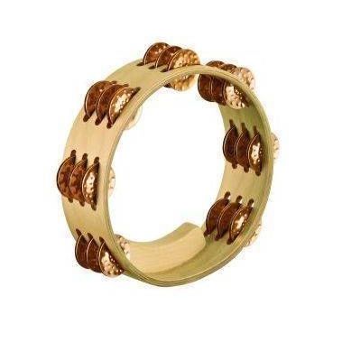 Meinl Artisan Edition Compact Tambourine, 3 Rows Hammered Cymbal Bronze Jingles
