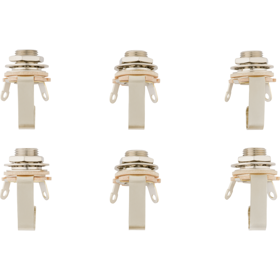 Fender 1/4" 2-Conductor Guitar Output Jack (6-pack)