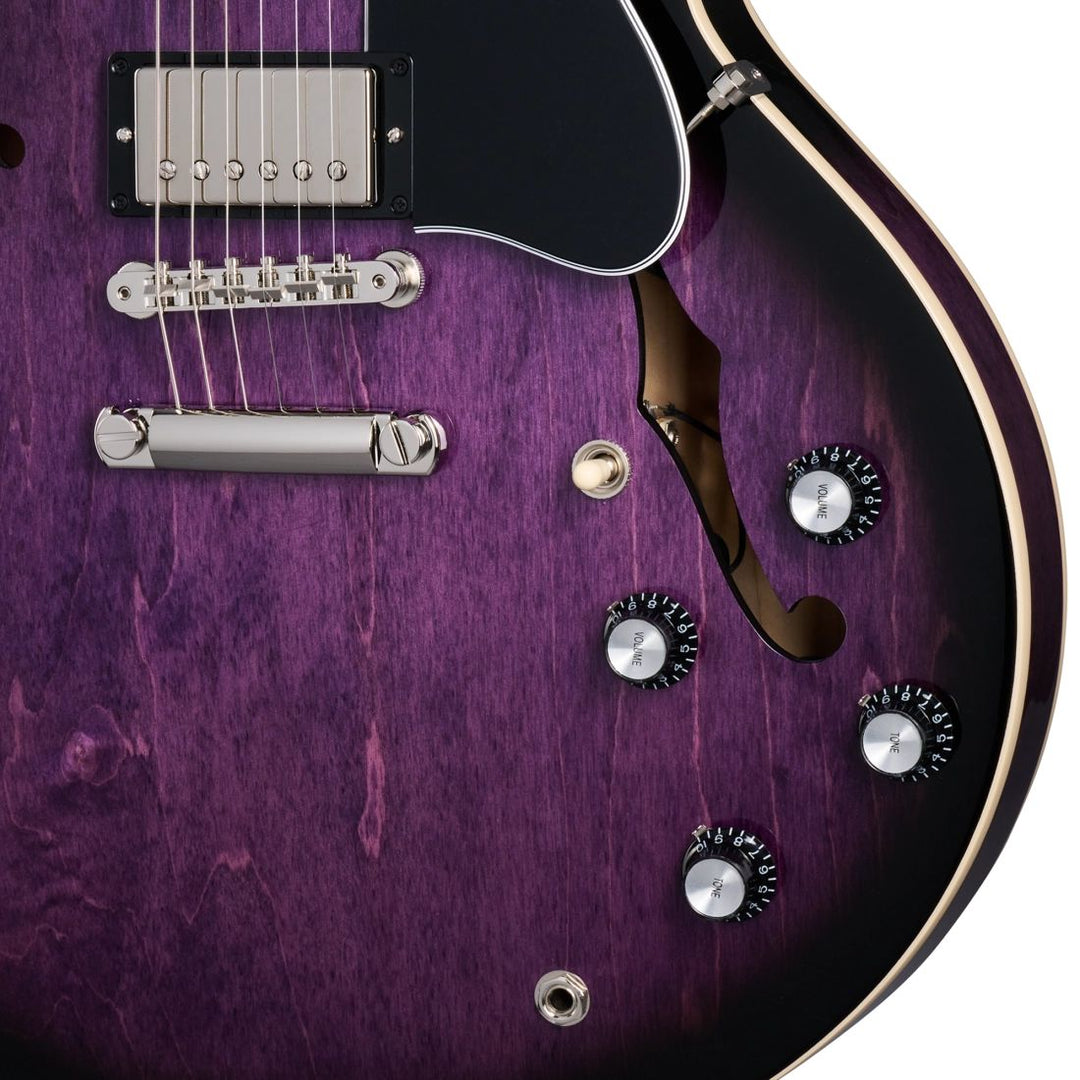 Gibson ES-335 Electric Guitar with Hardshell Case - Dark Purple Burst