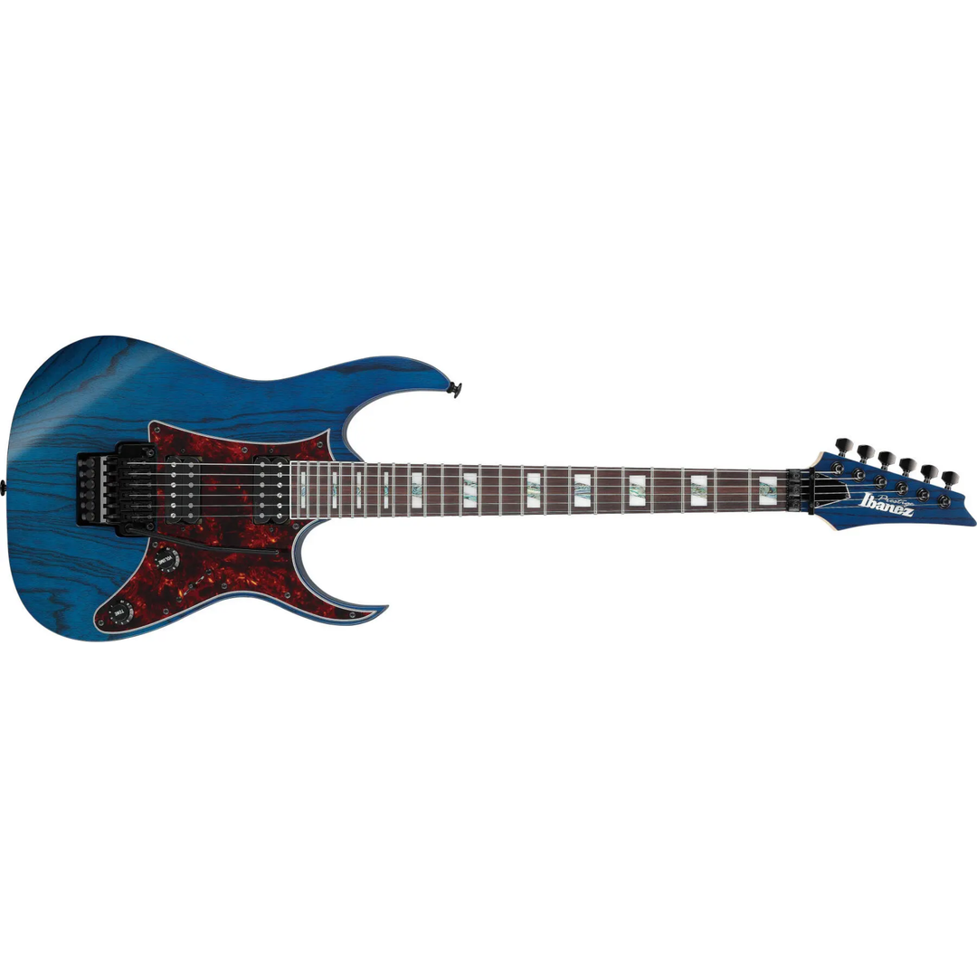 Ibanez RG653DXTDF RG Prestige Electric Guitar (Transparent Deep Blue Flat)