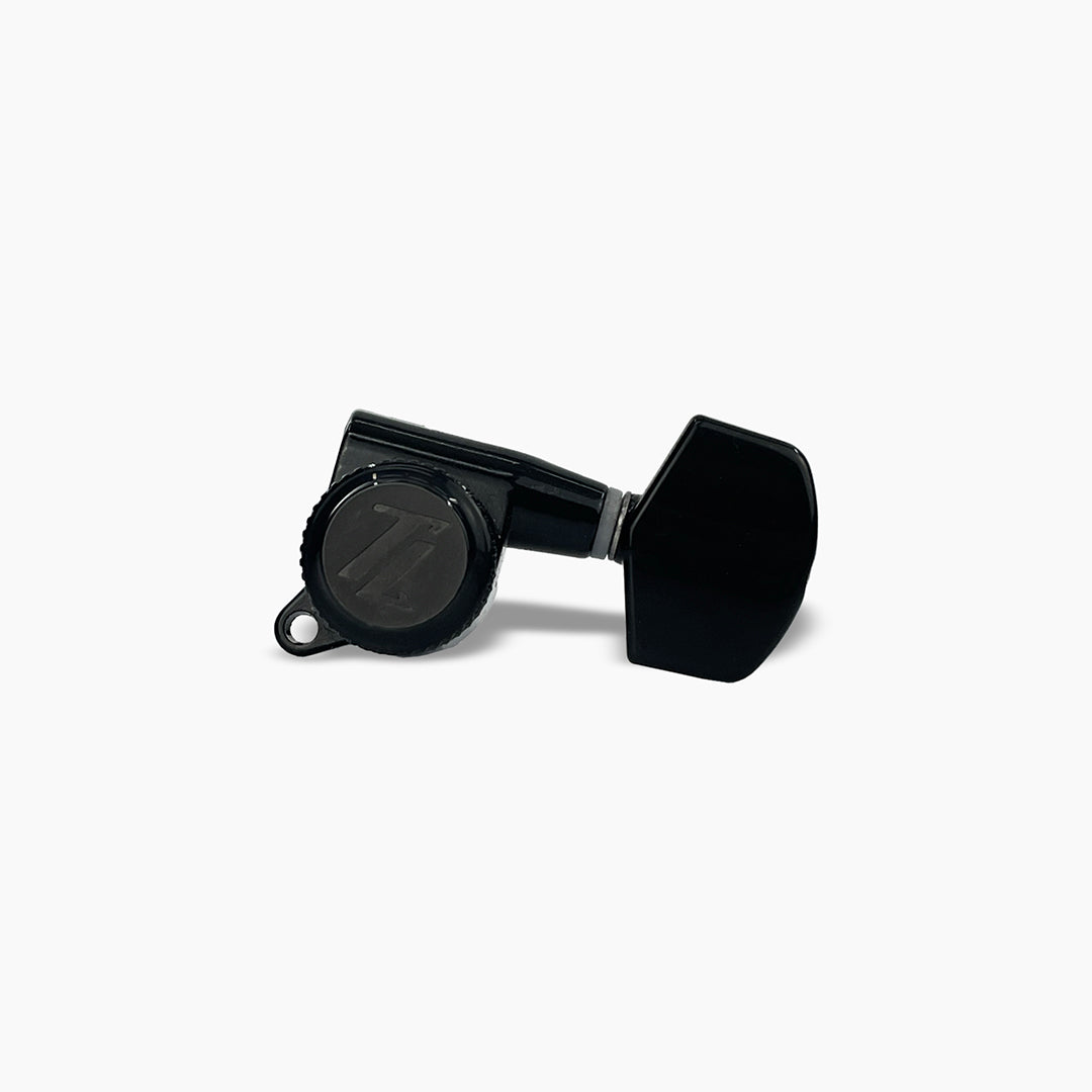 Allparts TK-7117-003 True Lok Mid Size Locking Tuners, 3x3, Black