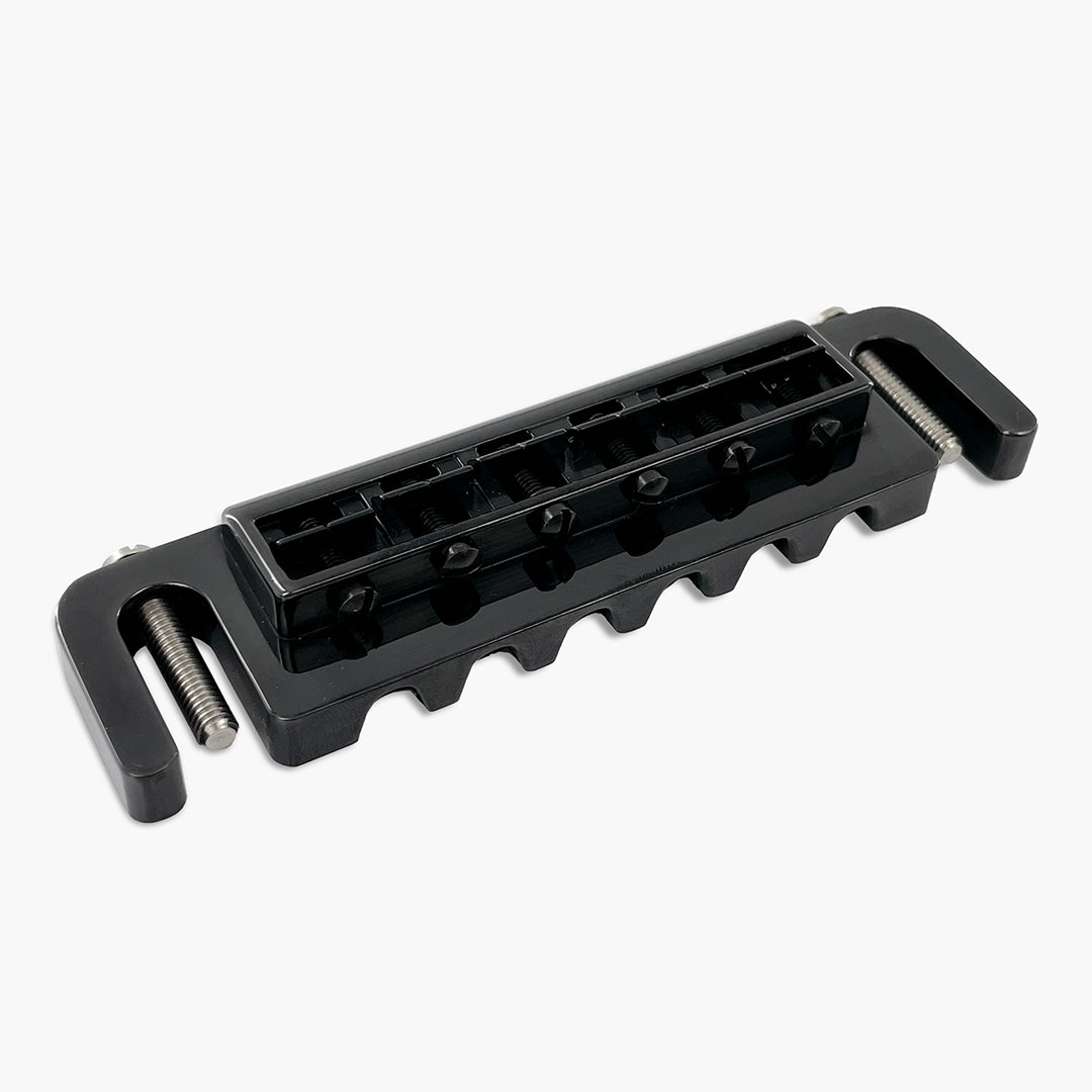 Allparts GB-3347-M03 Leo Quan® Badass Wraparound™ Guitar Bridge with Metric Locking Studs - Black