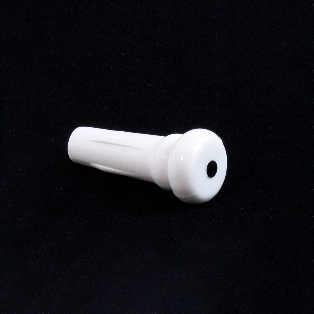 Allparts BP-0517 Plastic End Pins for Acoustic White with black dot