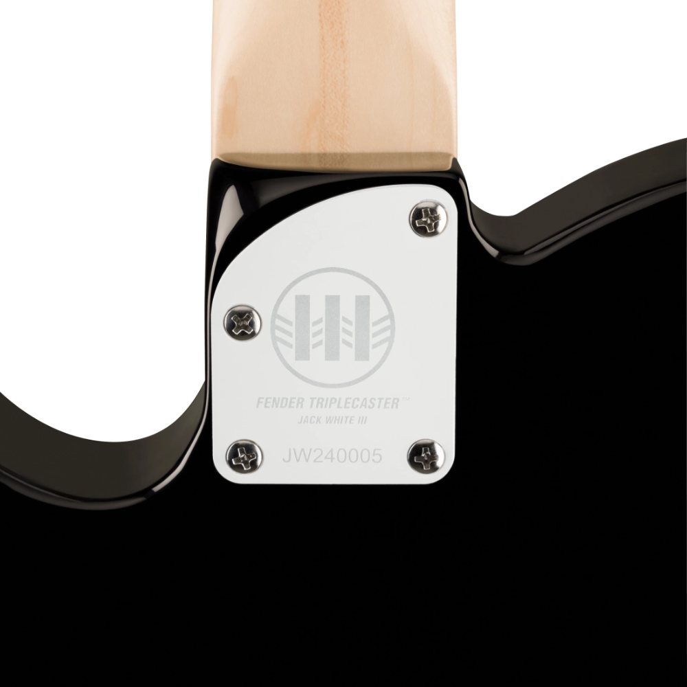 Fender Jack White Triplecaster (Black) Maple Fingerboard Electric Guitar