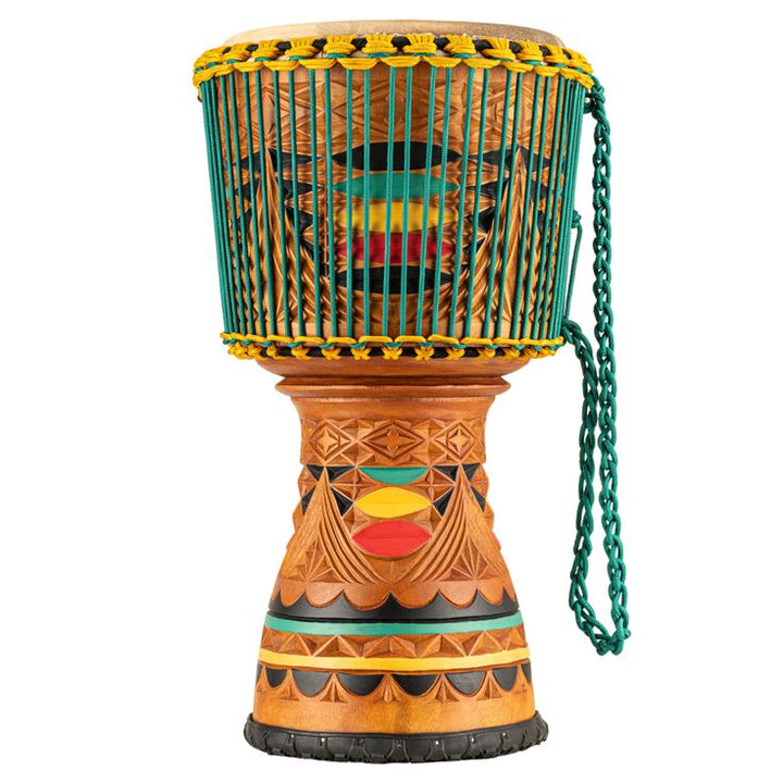 Meinl Percussion 12" Artisan Edition Tongo Carved Djembe Coloured Ornamental carving
