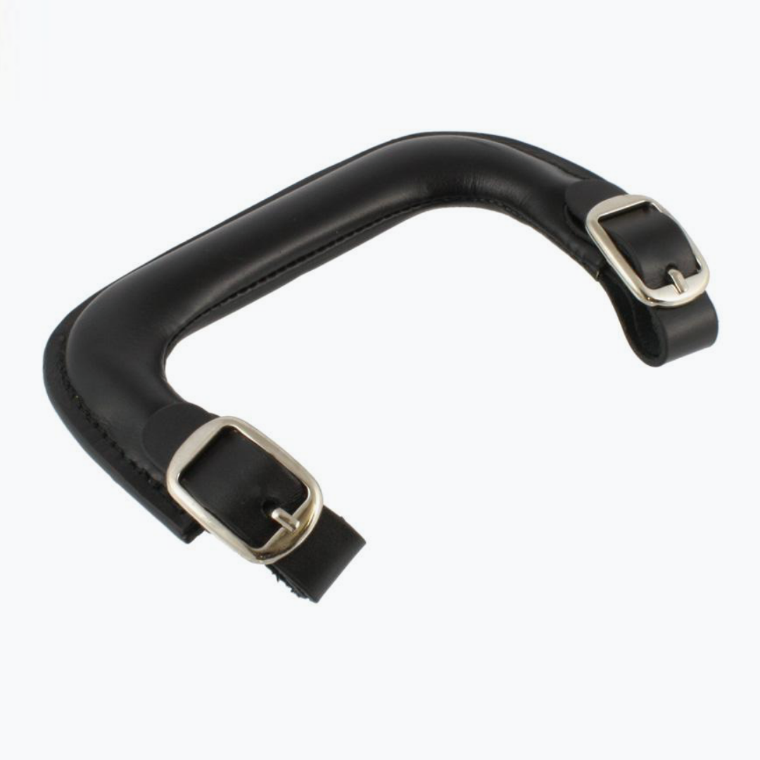 Allparts CP-9950 Leather Instrument Case Handle Black