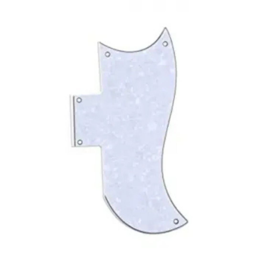 Allparts PG-9801 Small Pickguard for Gibson® SG® White Pearloid 3-ply (WP/W/B)
