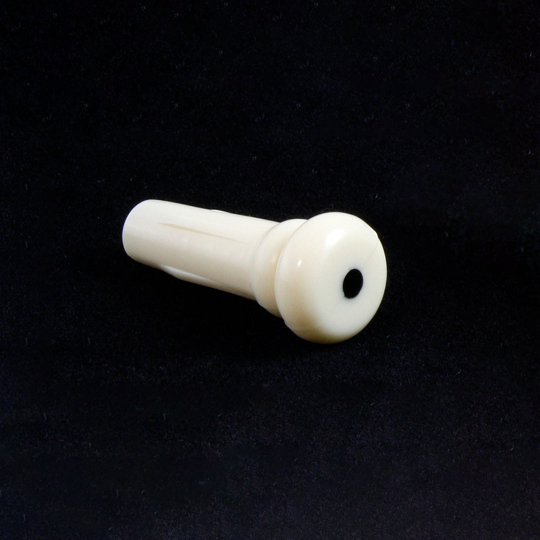 Allparts BP-0517 Plastic End Pins for Acoustic Cream with black dot
