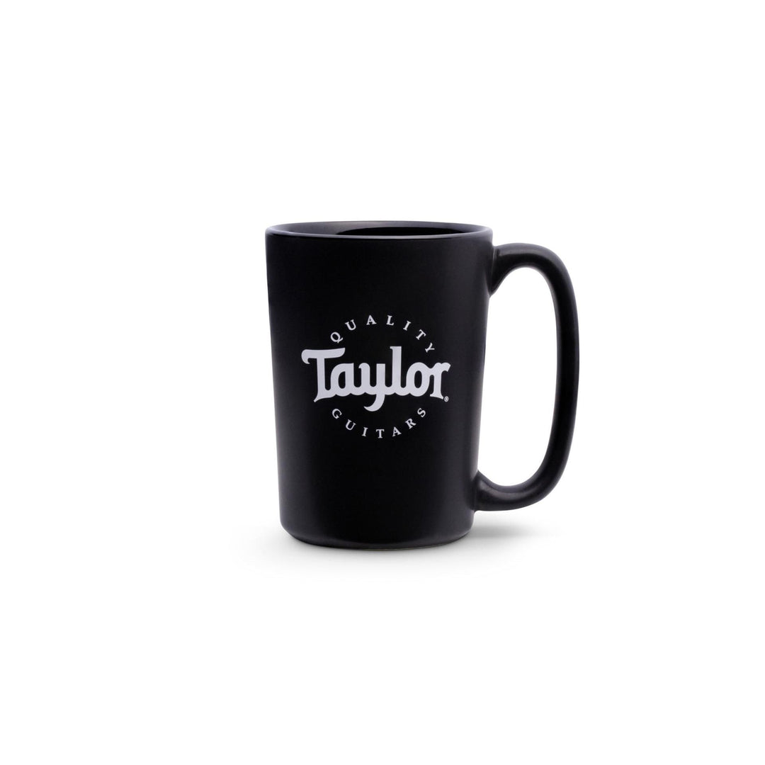 Taylor Rocca Coffee Mug,Black,White Logo,12oz