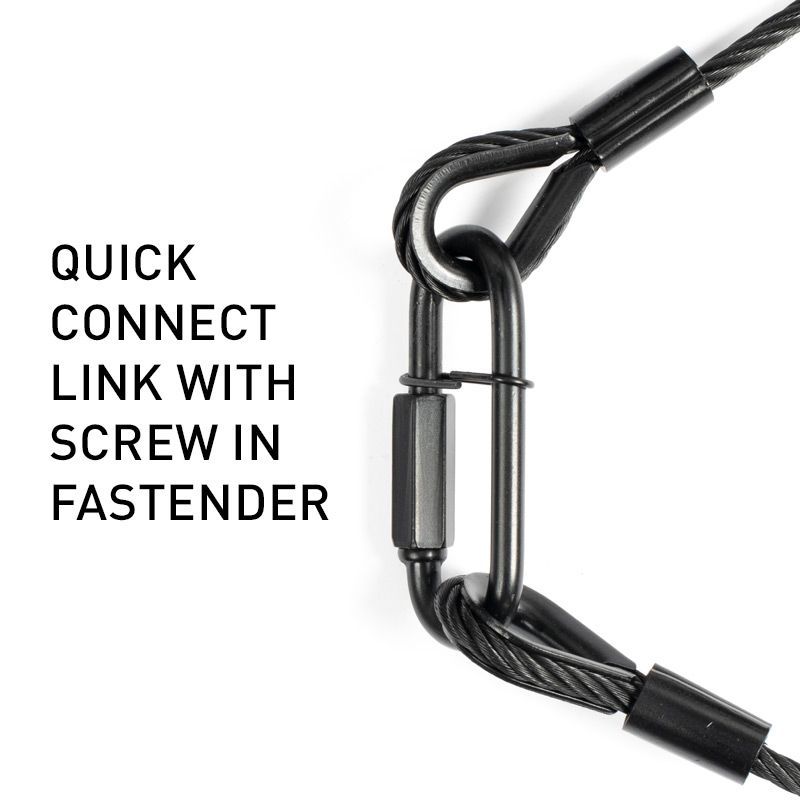 ADJ SC5B Steel Safety Cable - 31in - 45kg Rated - Black