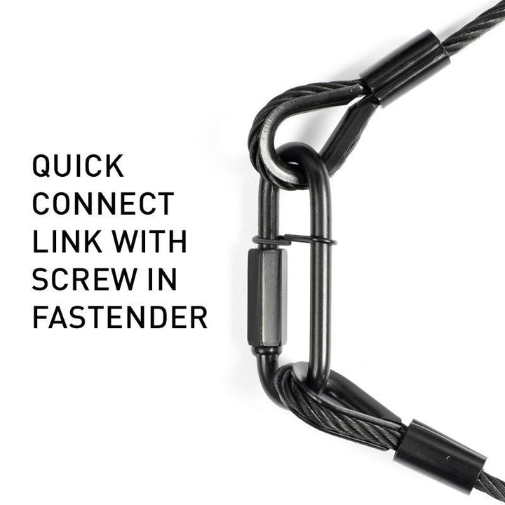ADJ SC5B Steel Safety Cable - 31in - 45kg Rated - Black