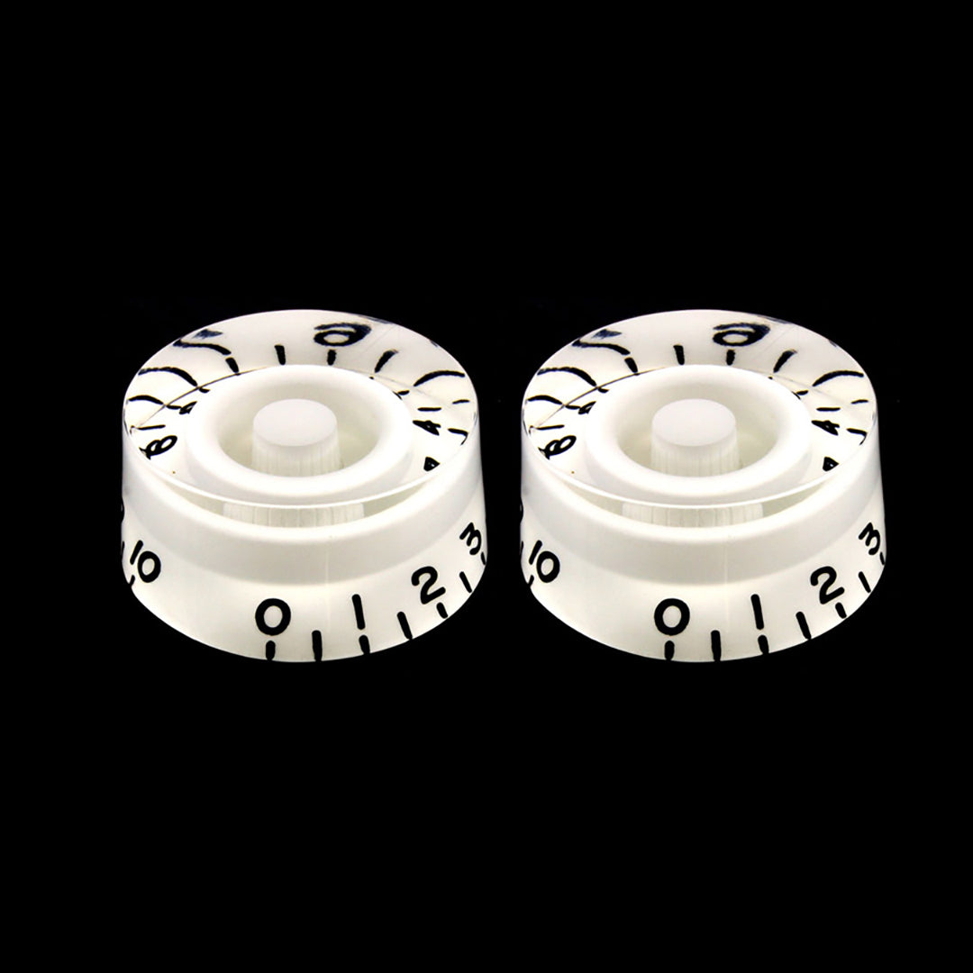 Allparts PK-0130-B25 White Speed Knobs - Pack of 50