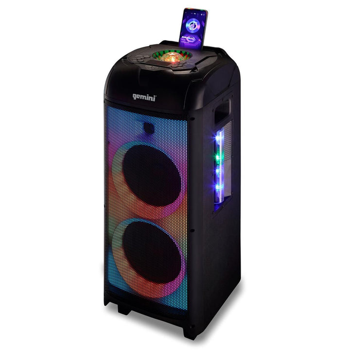 Gemini GPLT-360 360° Portable Bluetooth™ Speaker w/ LED Party Lighting