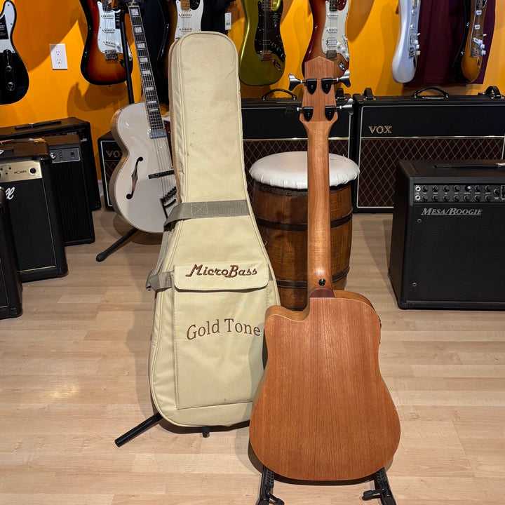 Gold Tone - Micro Acoustic Electric Bass w/ Gig bag (Mahongany) - USED