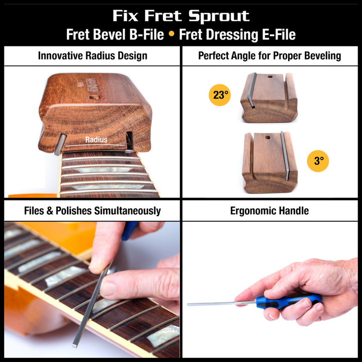 MusicNomad FRET-TOOL-18PC-SET 18-Piece Guitar Fret Tool Set