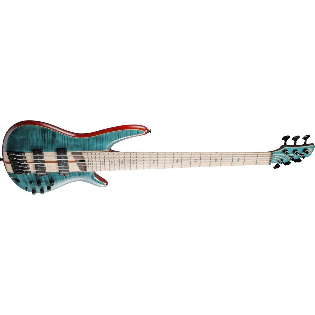 Ibanez SR Premium 6-String Bass Guitar (Caribbean Green Low Gloss)