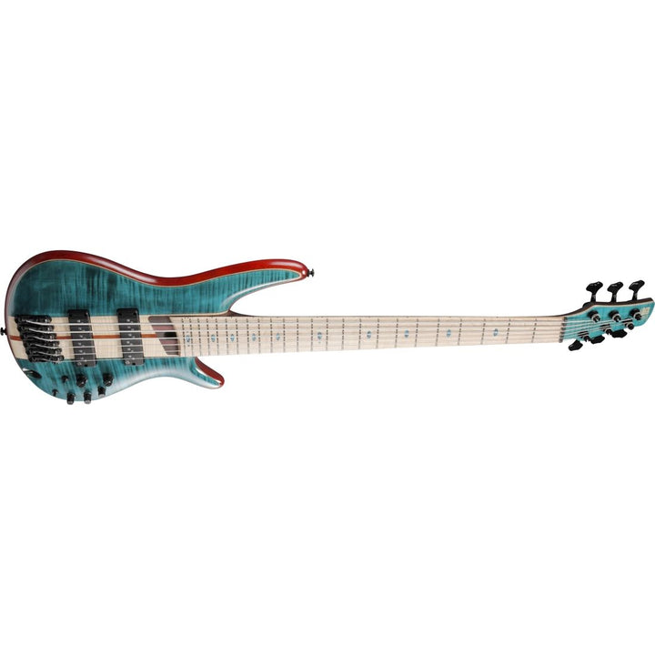 Ibanez SR Premium 6-String Bass Guitar (Caribbean Green Low Gloss)