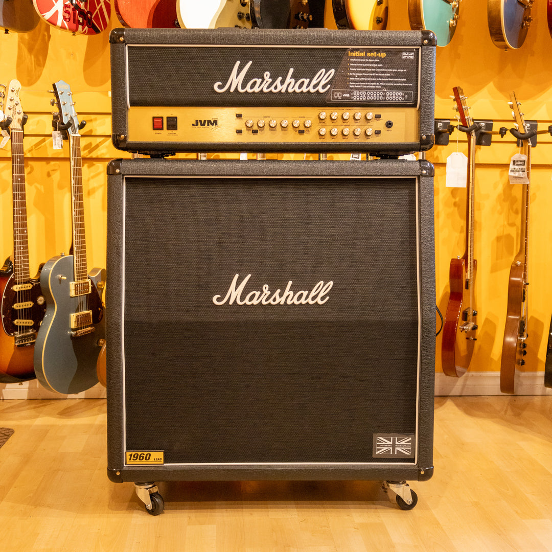 Marshall 2011  JVM 210H & 1960A Top / Slant 4x12 Stereo Cabinet - Used