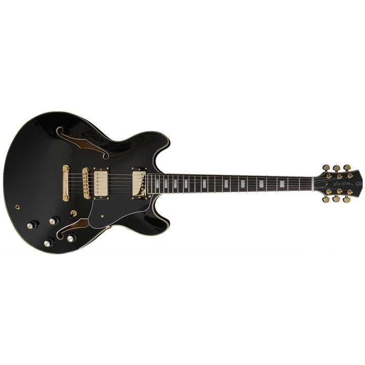 Sire H7-BK-LH H7 Larry Carlton LH 6-String Semi-Hollowbody Electric Guitar - Black, Lefthand