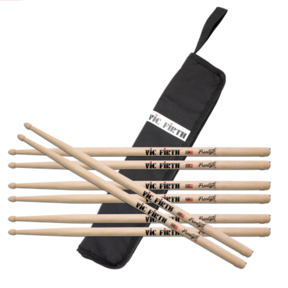 Vic Firth PFS5A.4-ESB.1 FS5A Bundle 4PR W/ Free Essential Drumstick Bag