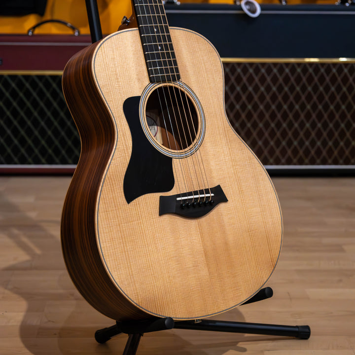 Taylor Guitars GS Mini Rosewood LH, Travel & Small-Body Guitars, West African Crelicam Ebony Fretboard,  ES-B Electronics with Gig Bag - Left Handed