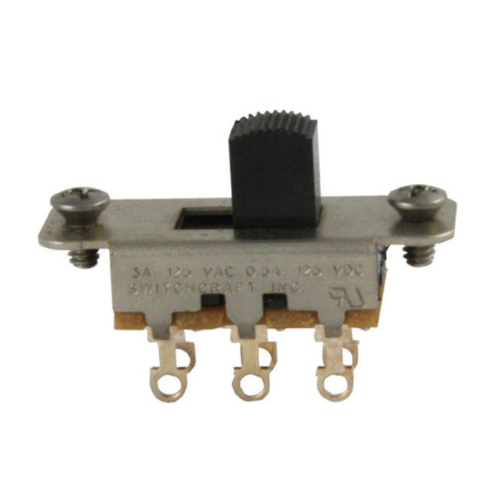 Allparts EP-0260 Switchcraft® On-On Slide Switch for Jazzmaster® and Jaguar® Black knob