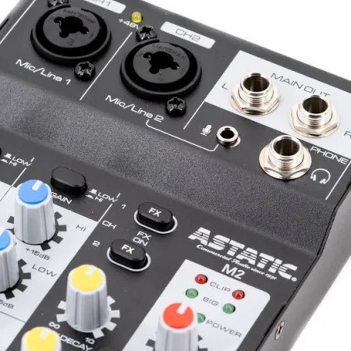 CAD 2 Channel Compact Mixer w/2 XLR Combo Inputs