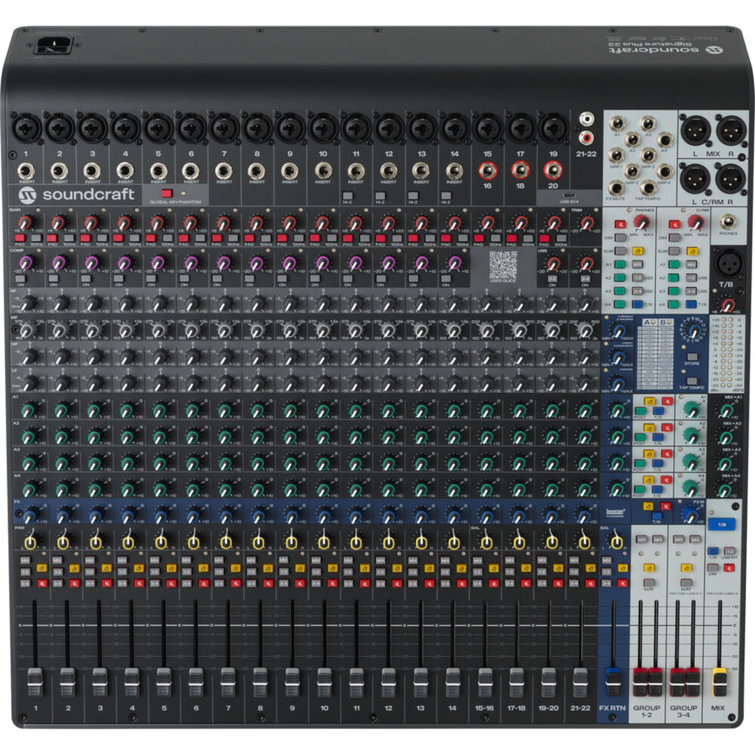 Soundcraft Signature Plus 22 22-Channel Analog Mixer with Lexicon Effects