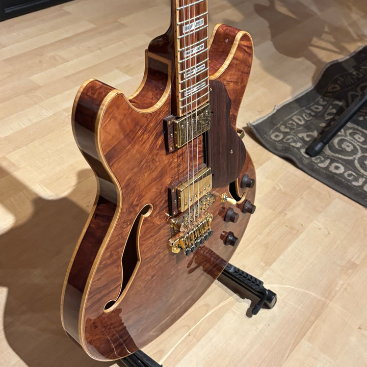 Ibanez - LTD ED Artist Artcore Custom AS103BM-ABR-12-01 Burled Mahogany w/ OHSC (2007) - USED
