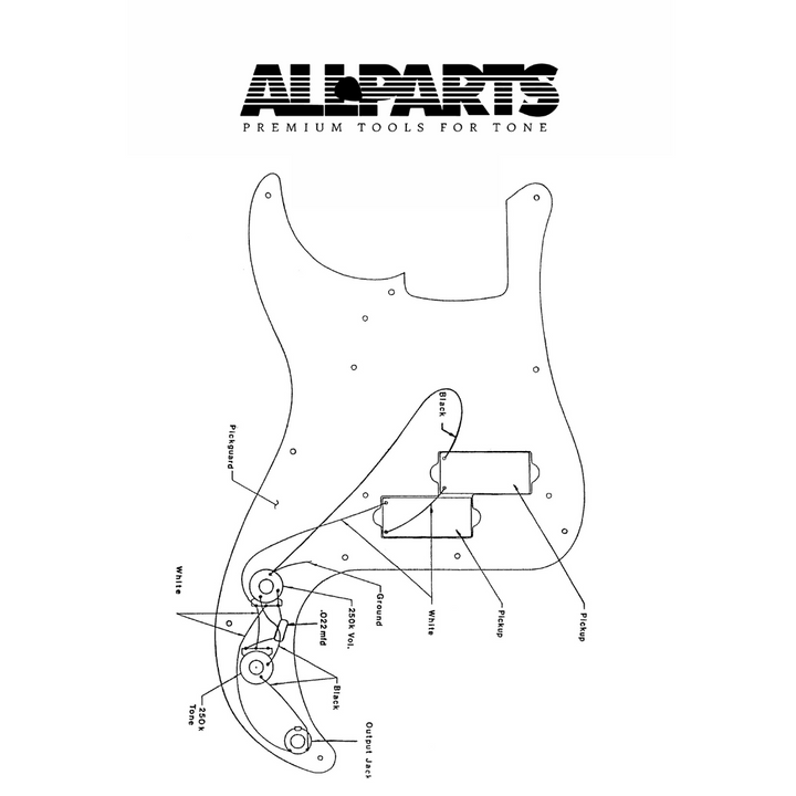 Allparts EP-4139 Wiring Kit for Precision Bass®