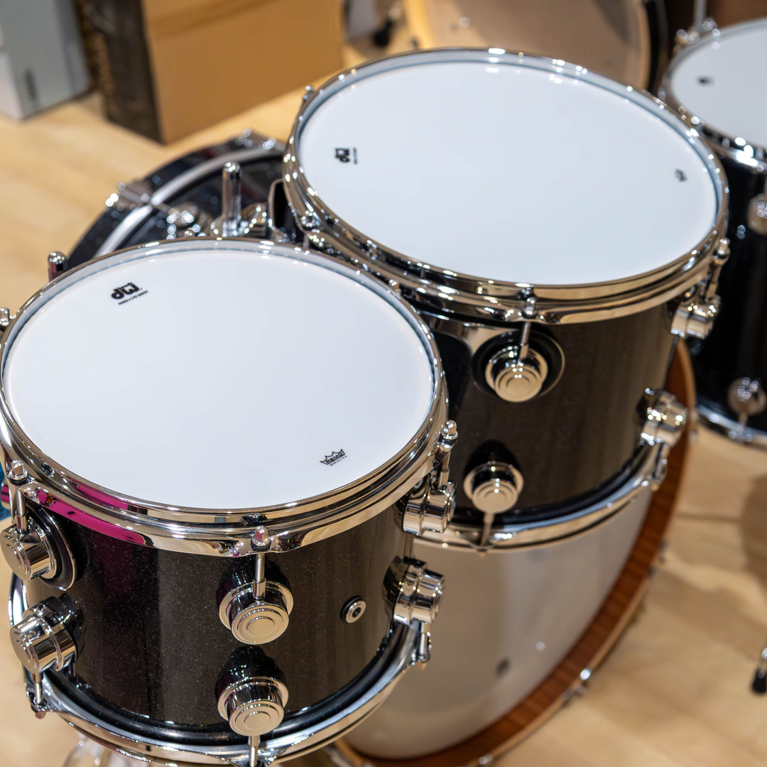 DW Collector's Series Maple Mahogany Black Ice Drum Tom Pack Drum Set