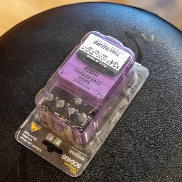 Behringer - BOD 400 Bass Overdrive Pedal  (Purple - 2003) -"NOS-MINT"
