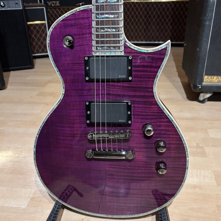 ESP LTD - EC1000 FM Trans Purple w/ EMG 60-81's & ESP Molded Hard Shell Case (2008) (Used - Consignment)