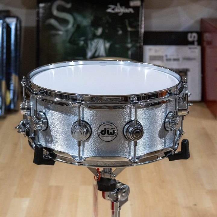 DW Collector’s Series Metal Snare Drum Solid 3mm Aluminum Wrinkle Coat Finish - 5.5x14