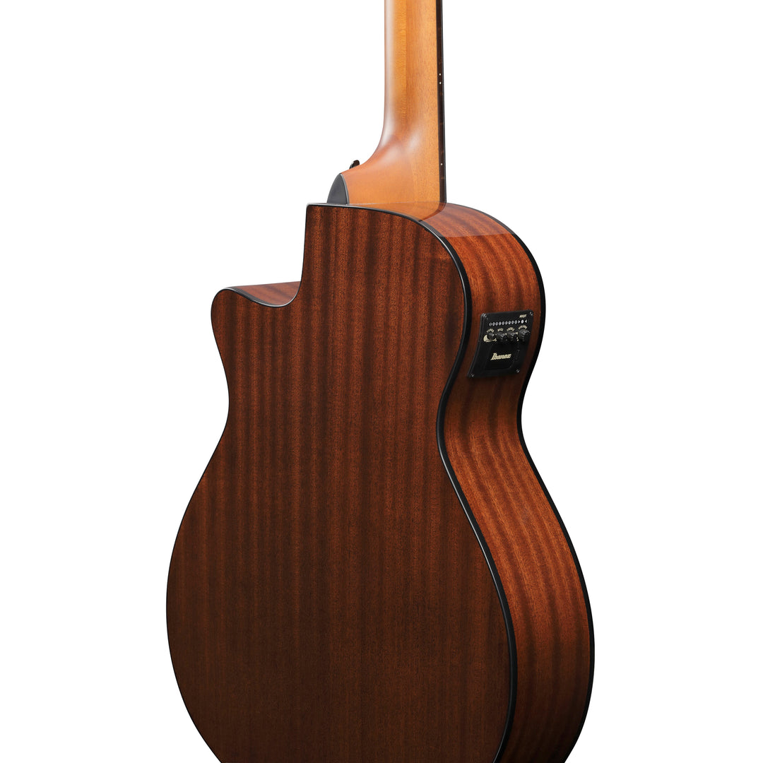 Ibanez AEGB25ETKH Acoustic/Electric Bass  - Transparent Black Sunburst High Gloss, Natural High Gloss Back and Sides