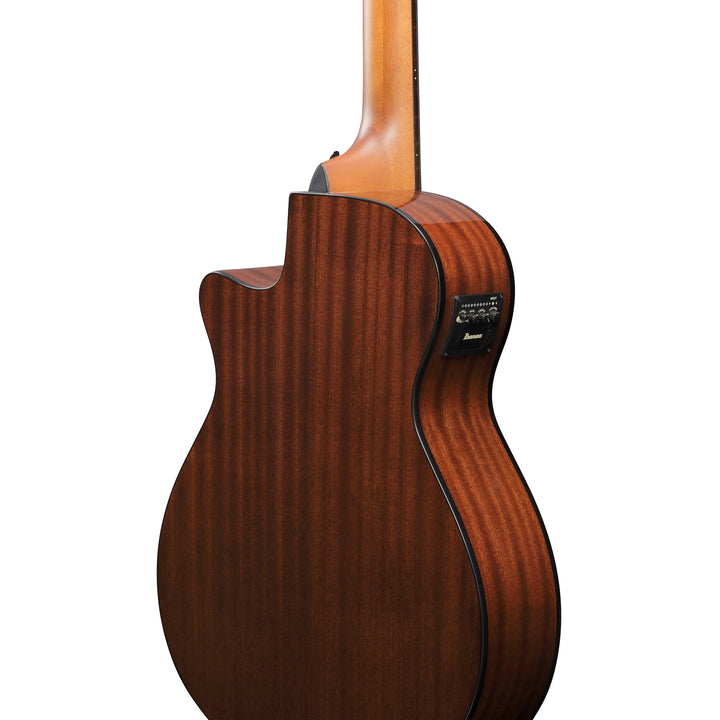Ibanez AEGB25ETKH Acoustic/Electric Bass  - Transparent Black Sunburst High Gloss, Natural High Gloss Back and Sides