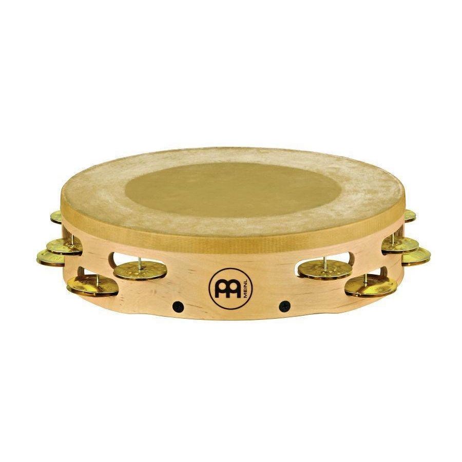 Meinl Headed Artisan Edition Tambourine, 2 Row Hammered/Solid Brass