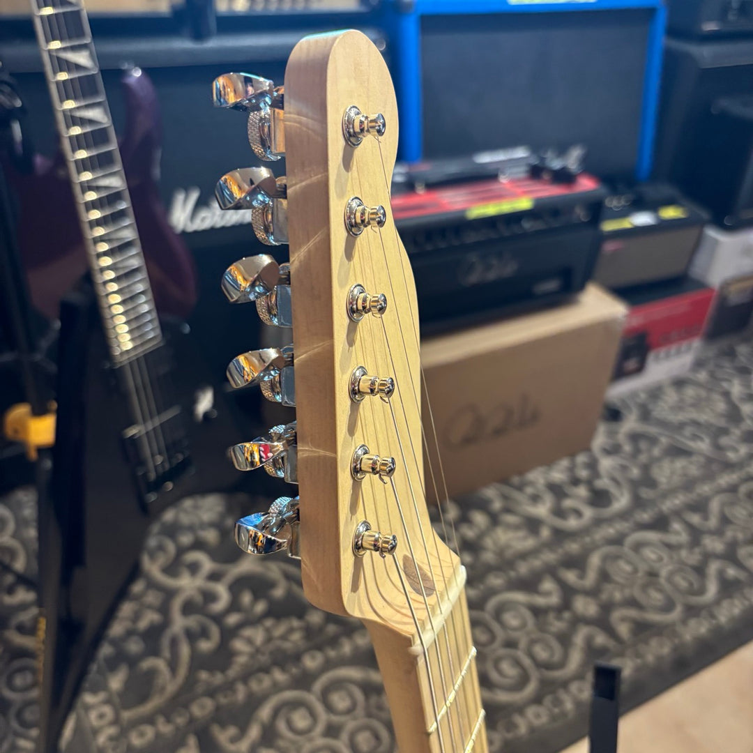 London Guitars  "Repair Shop Custom Tele Thinline Build" w/ V-Trem System - Metallic Purple - NEW