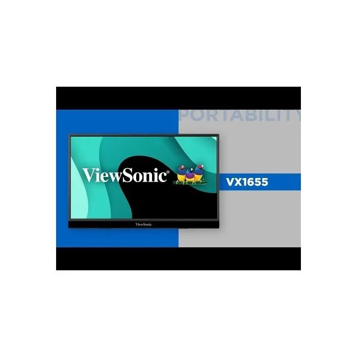 Viewsonic VX1655 15.6" Portable Monitor  Full HD 1080p, USB-C 60W, mini-HDMI