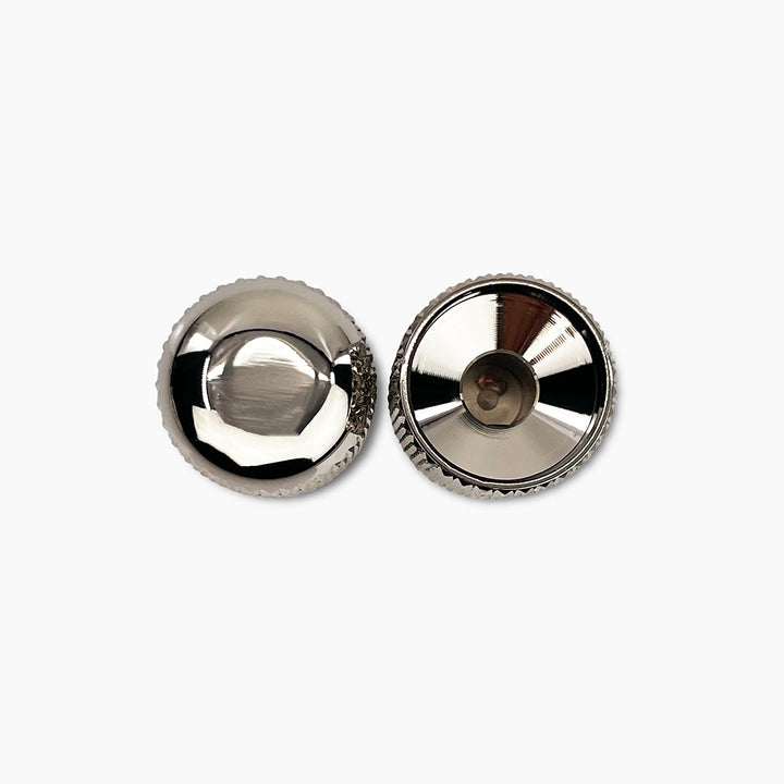 Allparts MK-0110-B01 Nickel Dome Knobs - 50 Piece Bulk Pack