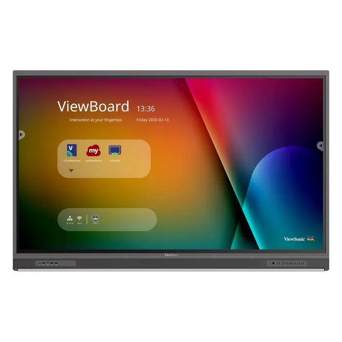 ViewSonic IFP6552-1C – 65" ViewBoard® 4K Ultra HD Interactive Flat Panel, Mic + USB-C