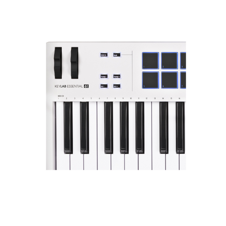 Arturia Keylab Essential 61 MK3 Universal MIDI Controller - White